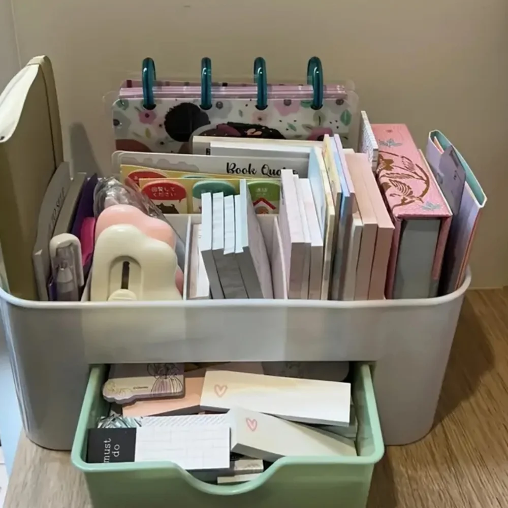 - Cosmetic/Makeup Storage Organizer with Drawer - Pink